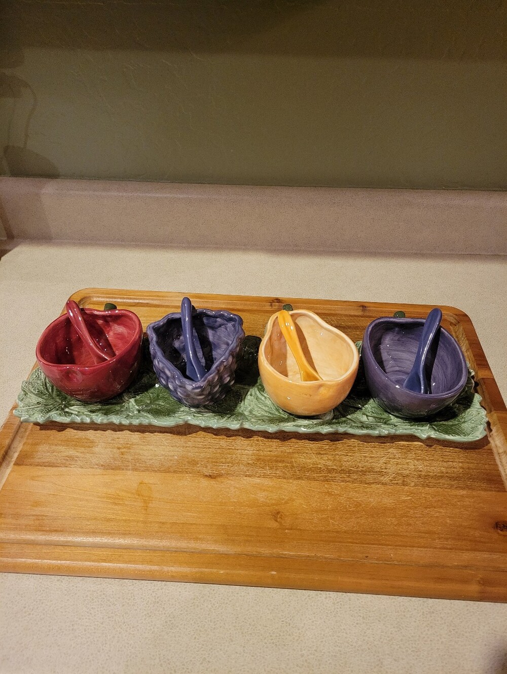 Napa Valley By Noble Excellence Serving Set With Matching Spoons